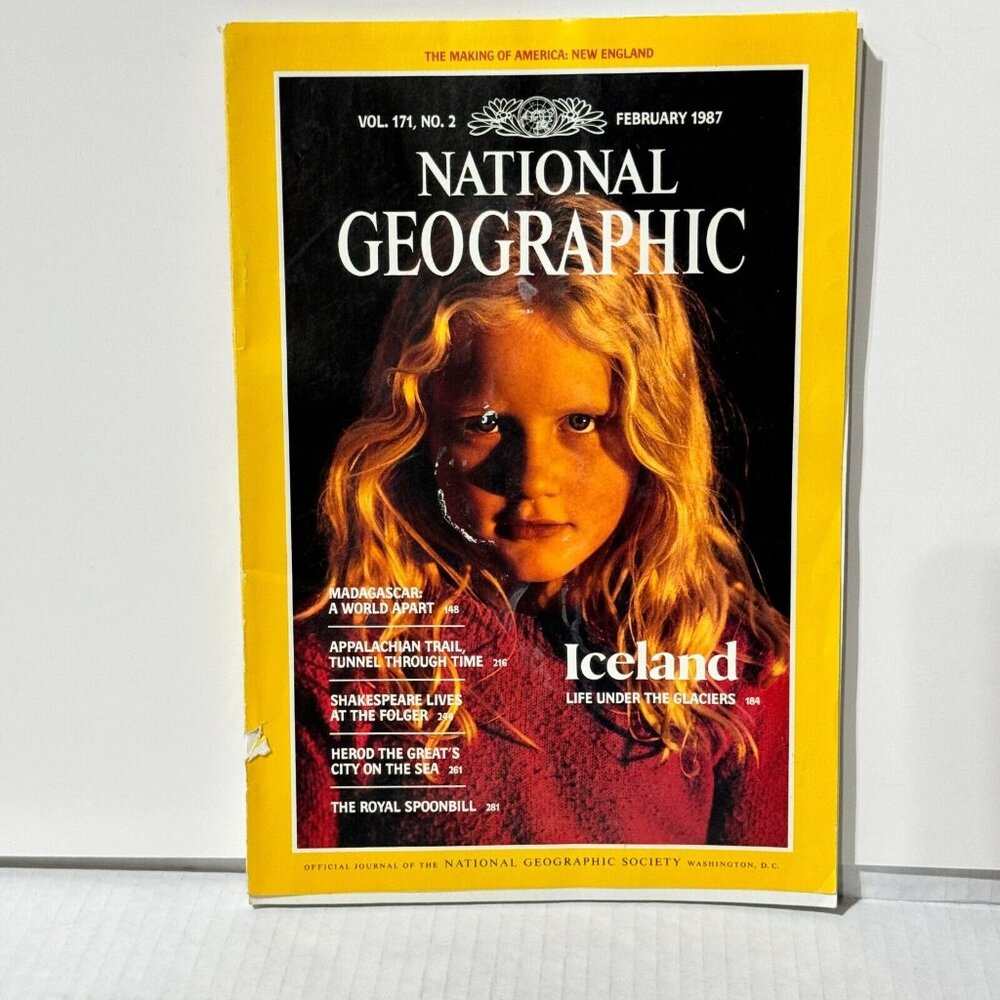 National Geographic Magazine Issue February 1987 Iceland Life Under The Glaciers